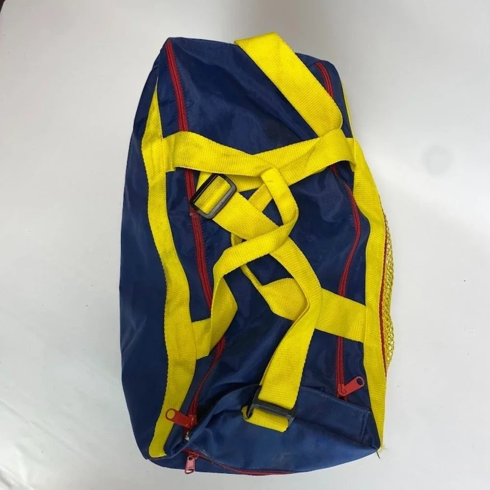 VTG WWF Gym Duffel Bag Original 80s World Wrestling Federation Miller Lite